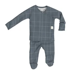 Footed Romper - Criss Cross