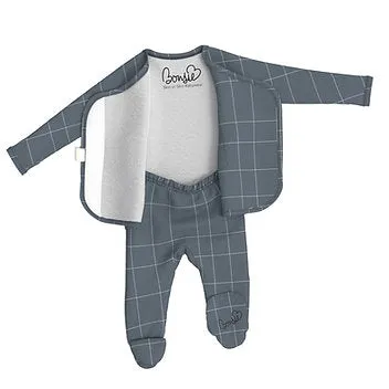 Footed Romper - Criss Cross