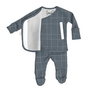Footed Romper - Criss Cross