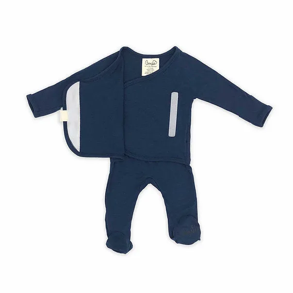 Footed Romper - Midnight Blue