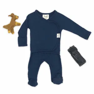 Footed Romper - Midnight Blue