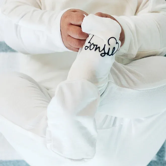 Footed Romper - Milk