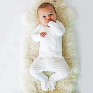 Footed Romper - Milk