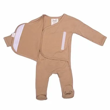 Footed Romper - Mocha