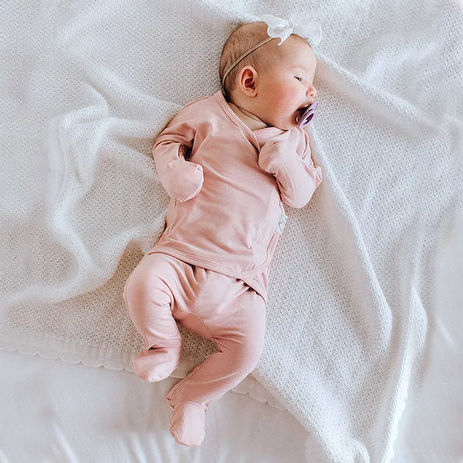 Footed Romper - Peony