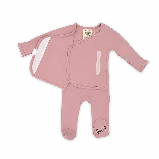 Footed Romper - Peony