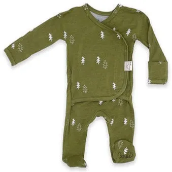 Footed Romper - Pine