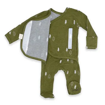 Footed Romper - Pine