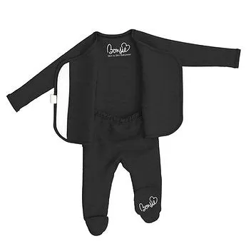 Footed Romper - Ribbed Ink