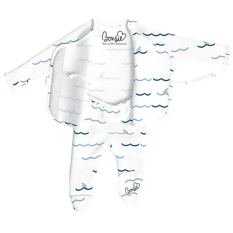 Footed Romper - Sharkie
