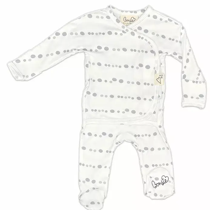 Footed Romper - Skipping Stones