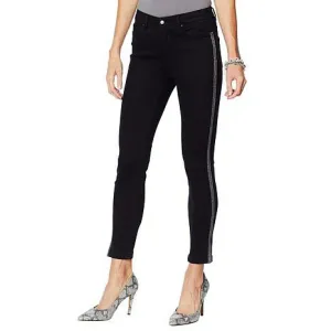 G by Giuliana Women's G-Sculpt 101 Skinny Metallic Side Stripe Jeans