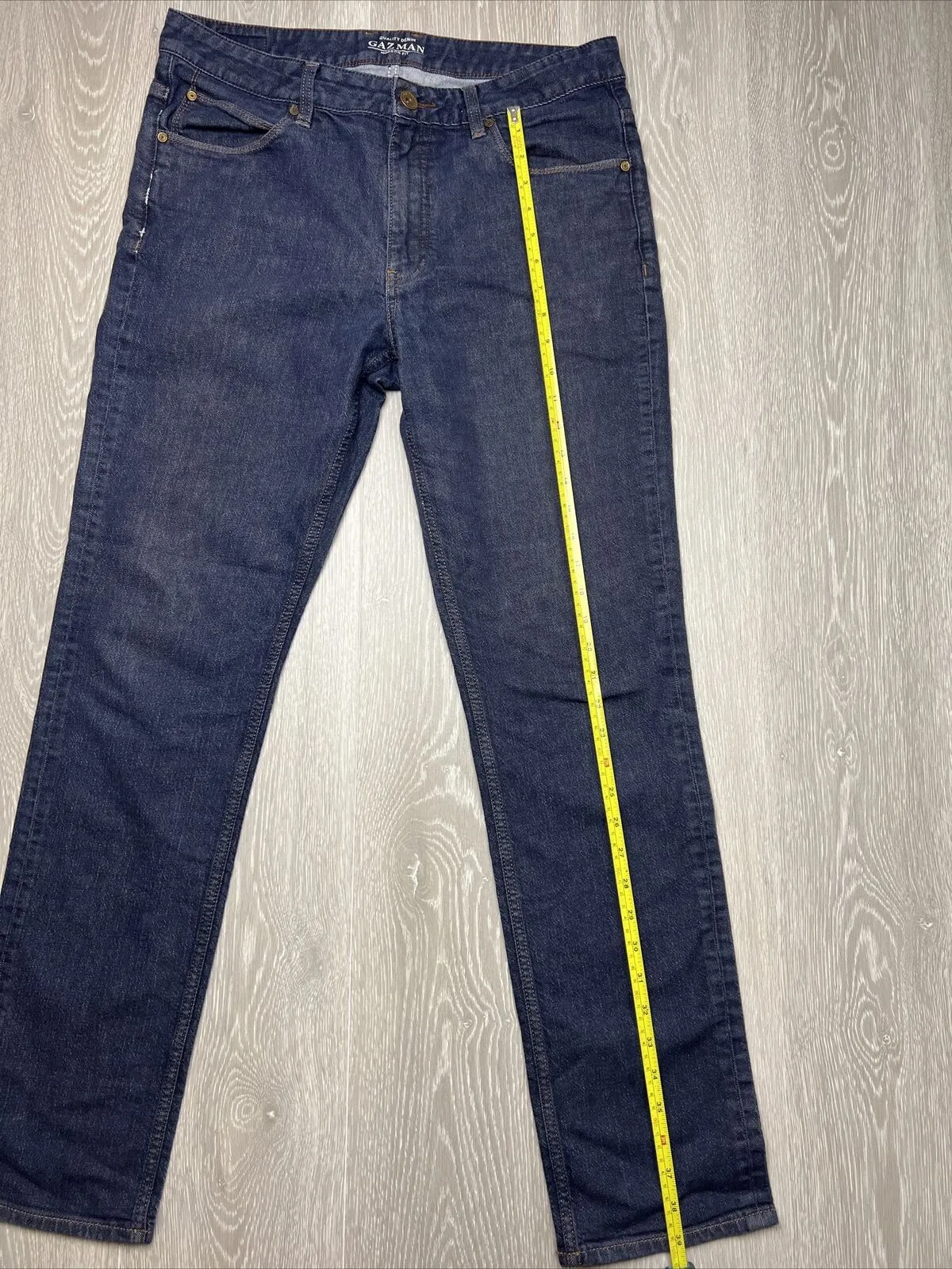 Gazman Mens Modern Fit Blue Denim Jeans Size 34