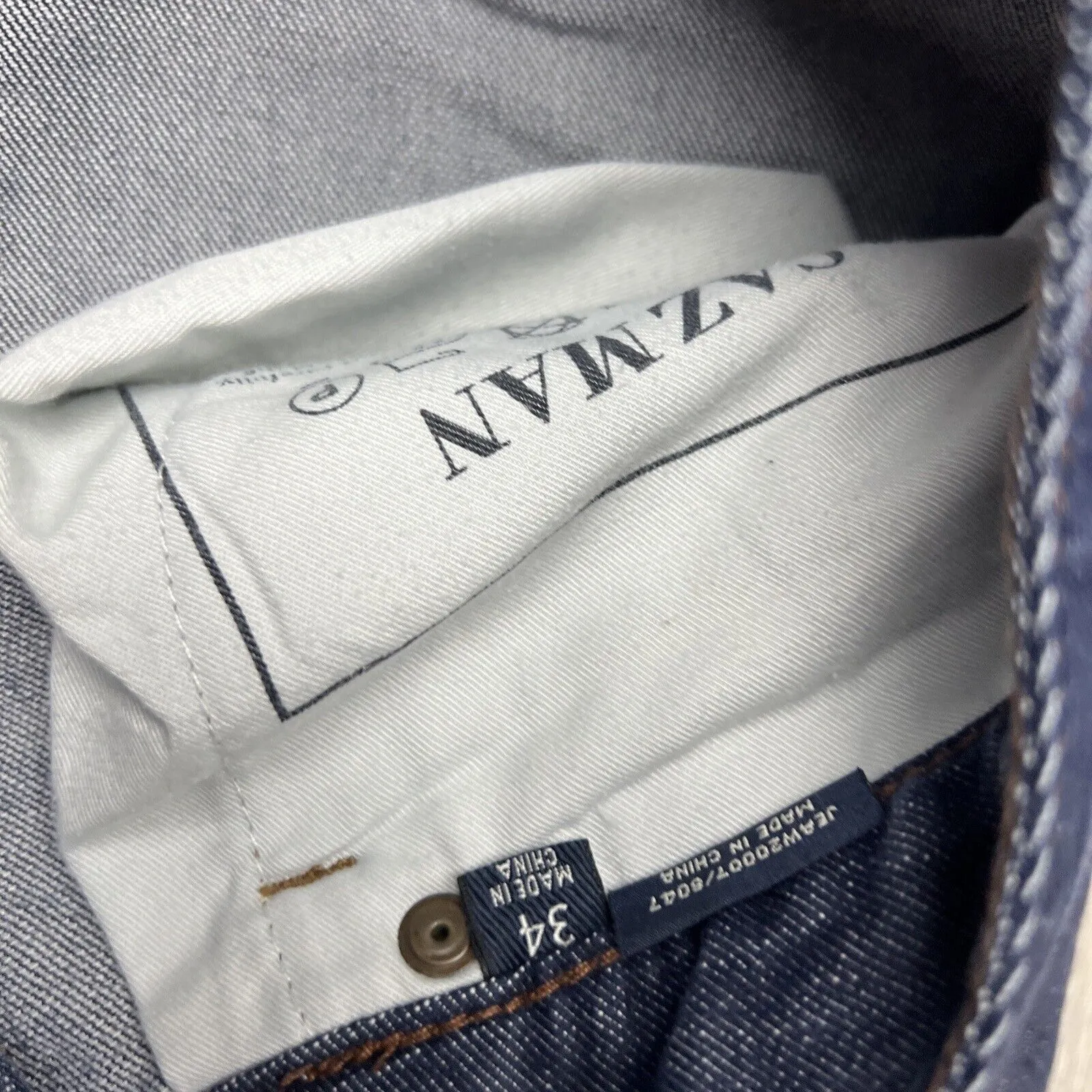 Gazman Mens Modern Fit Blue Denim Jeans Size 34