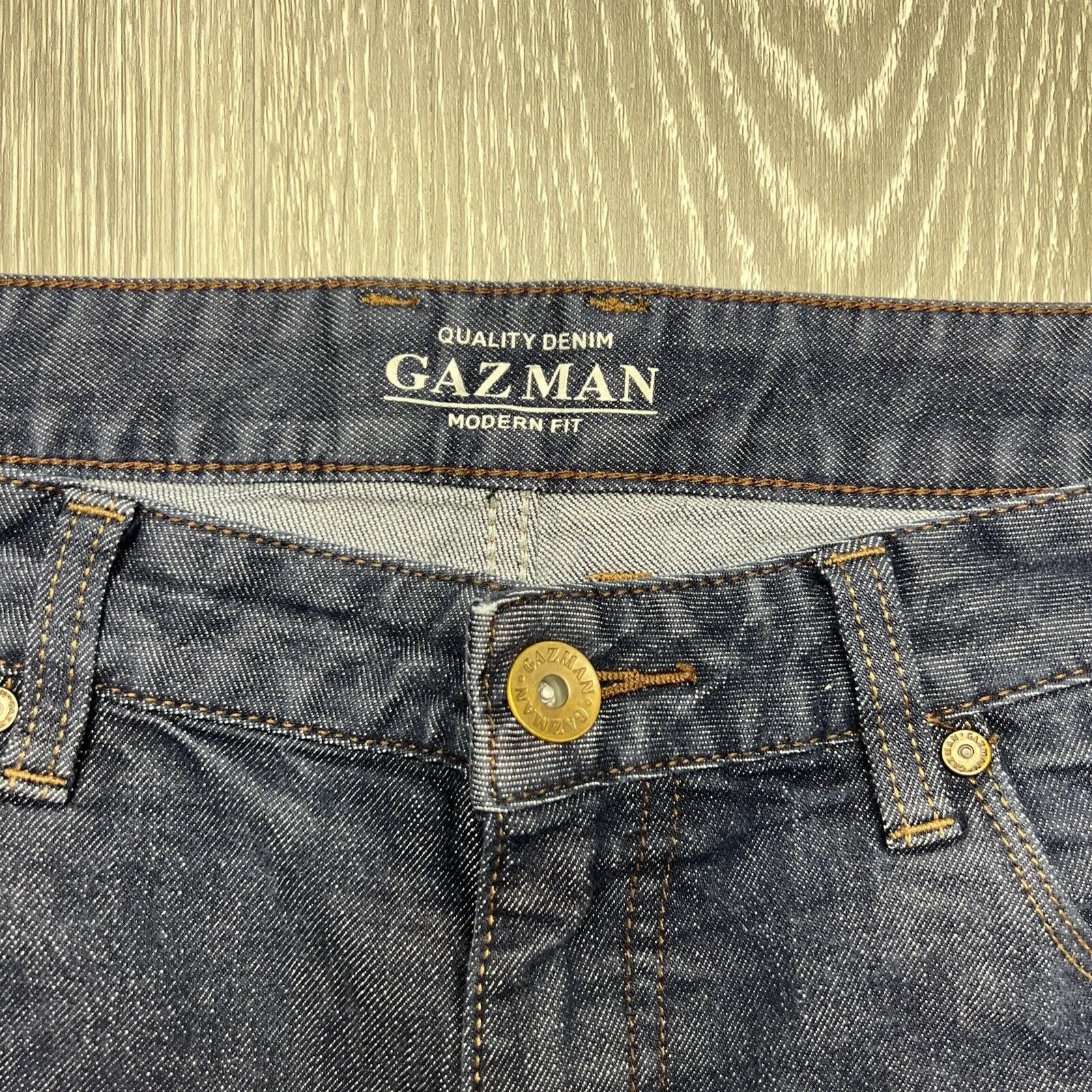 Gazman Mens Modern Fit Blue Denim Jeans Size 34