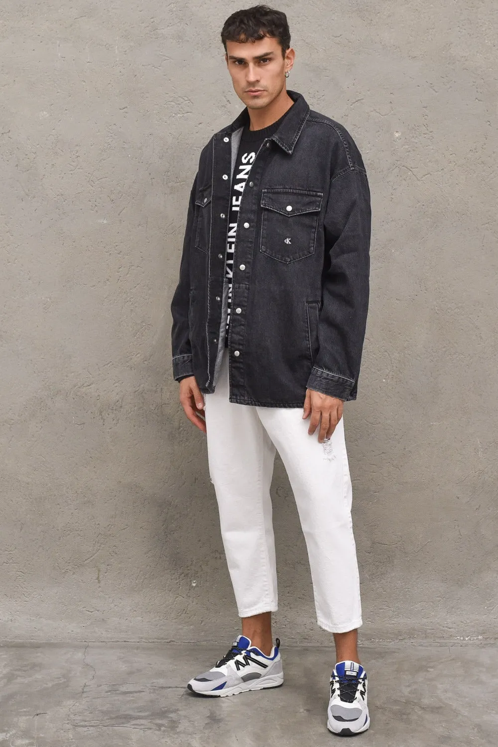 Giacca Oversized Modern Denim - Black