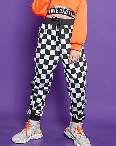 Girls' Sweatpants Loose Drawstring Active Jogger Pants
