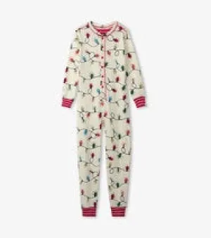Glowing Holiday Lights One-Piece Pajama