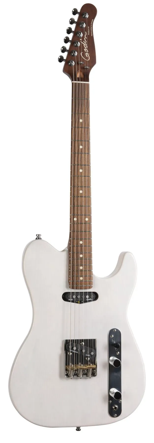 Godin 049349 Stadium HT Trans White RN Electric Guitar Made In Canada