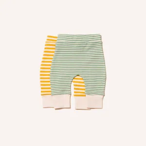 Gold & Alpine Green Wriggle Bottom Set