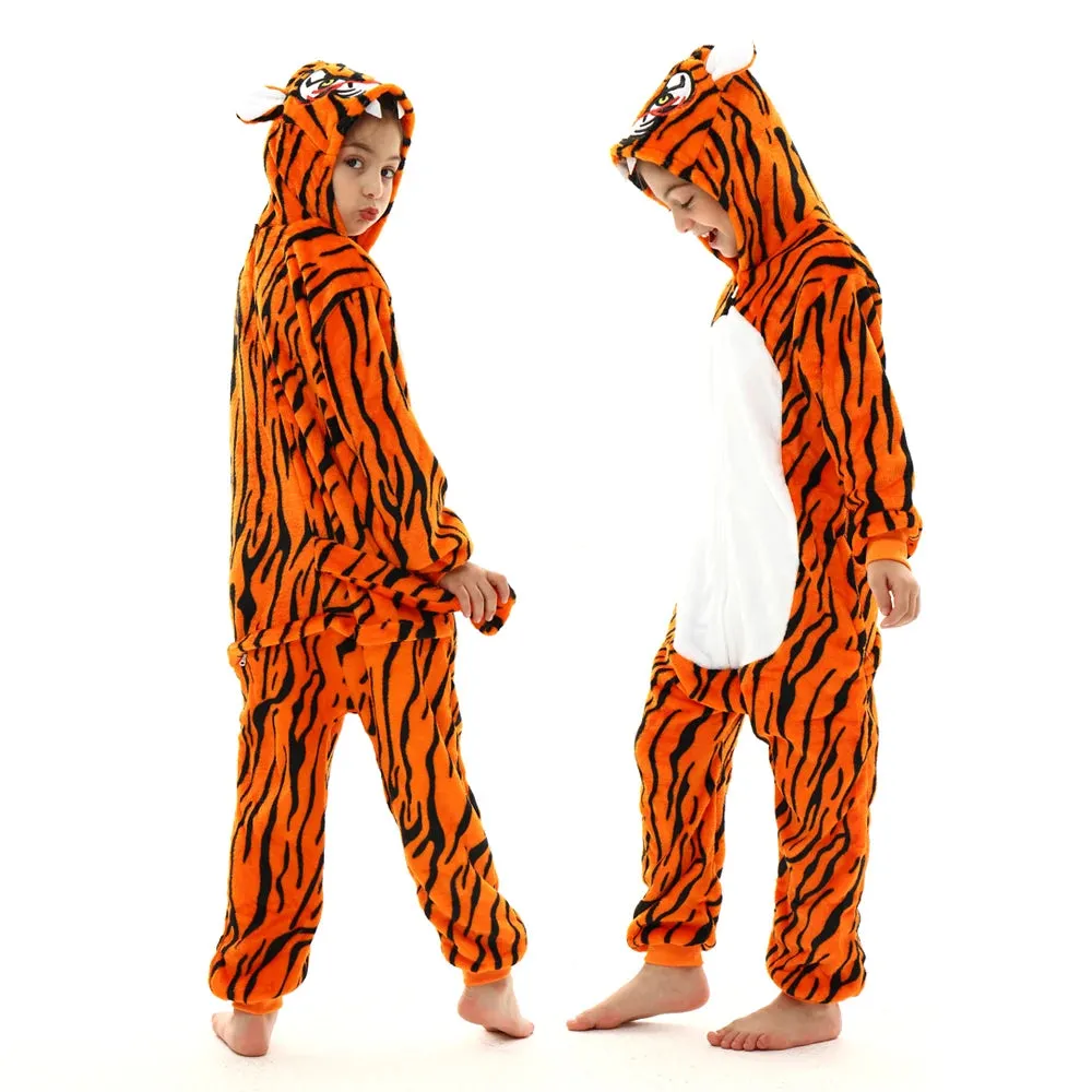 Halloween Cosplay Costume Girls Unicorn Onesies Children's Pajamas One Piece Hooded Jumpsuits Kids Onesie Rompers