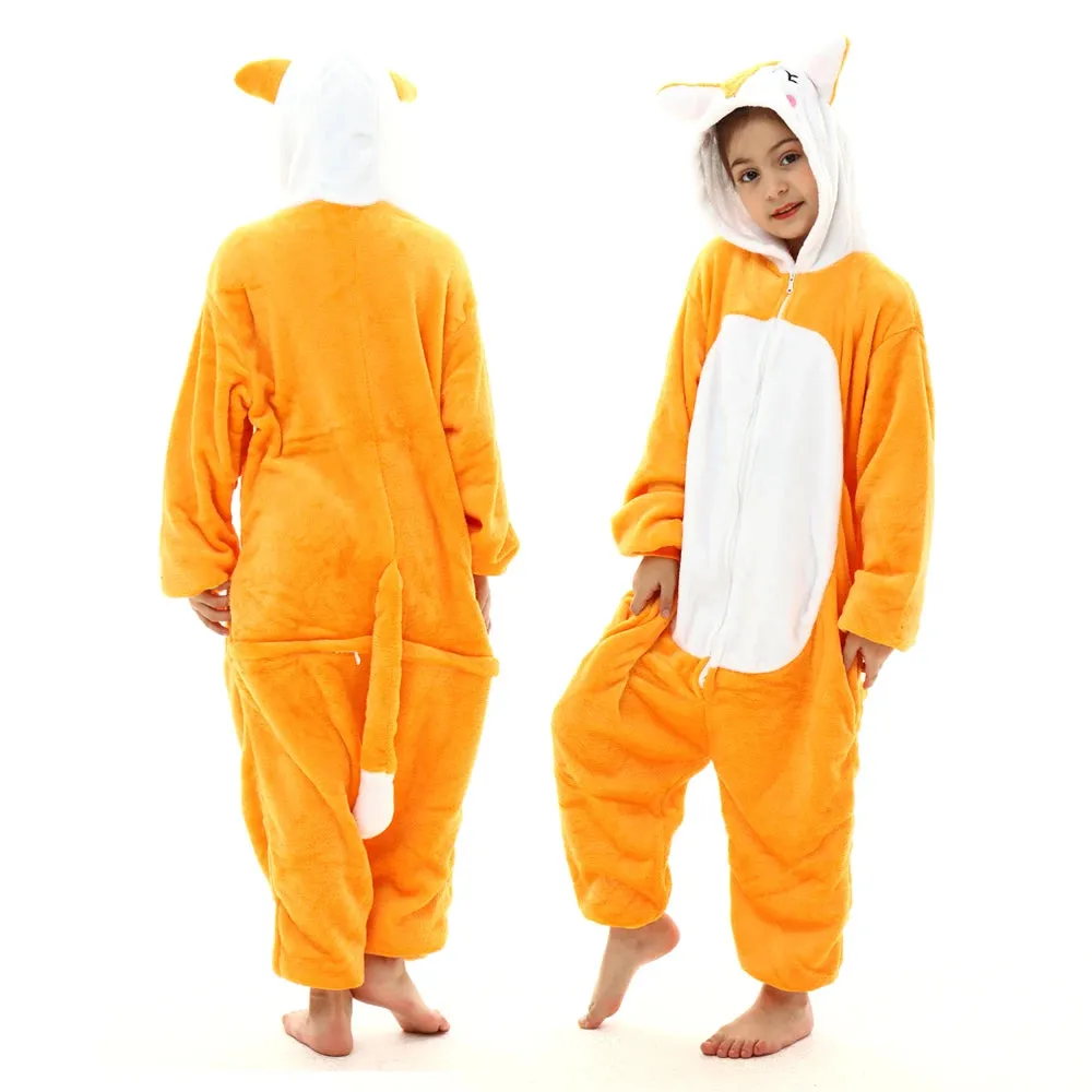 Halloween Cosplay Costume Girls Unicorn Onesies Children's Pajamas One Piece Hooded Jumpsuits Kids Onesie Rompers