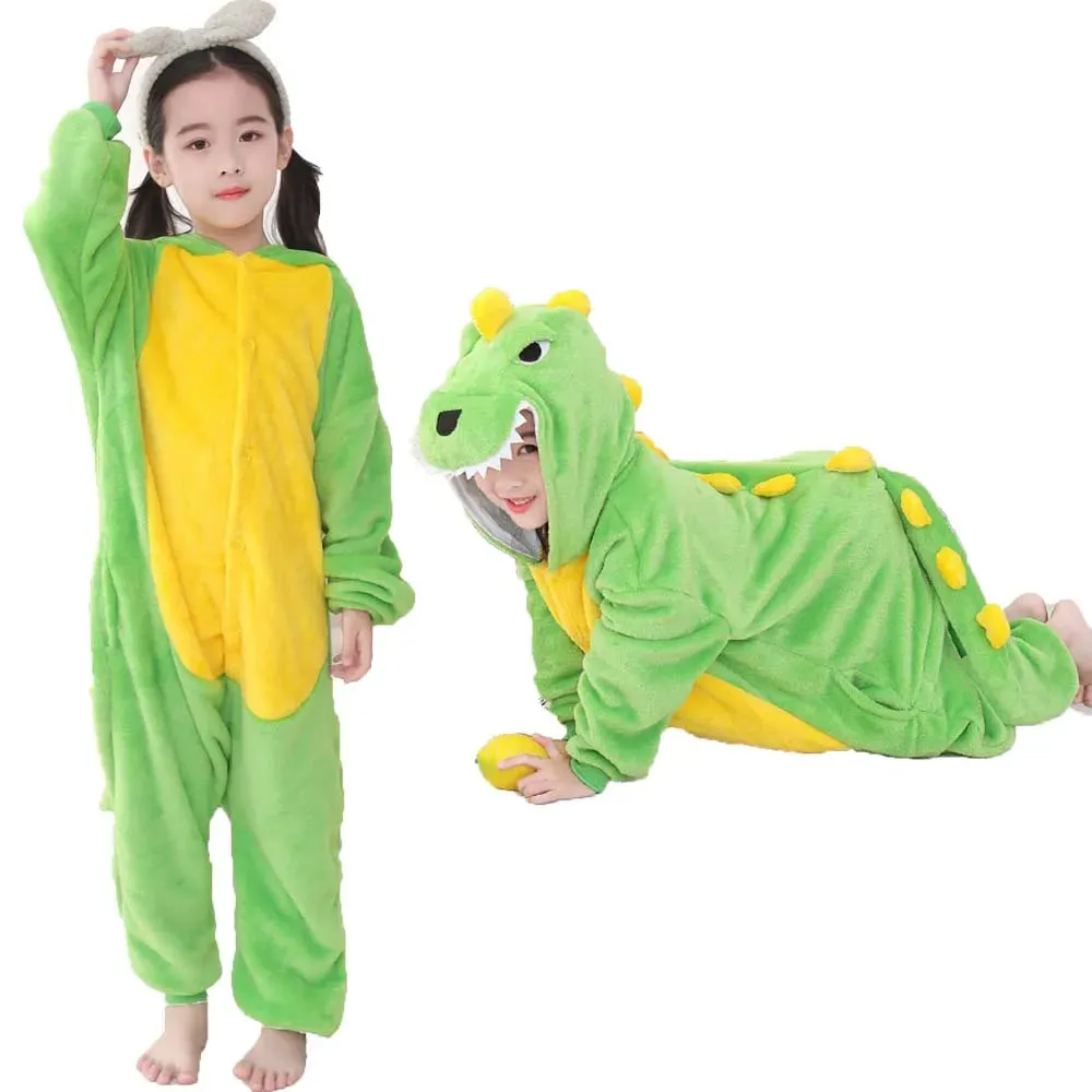 Halloween Cosplay Costume Girls Unicorn Onesies Children's Pajamas One Piece Hooded Jumpsuits Kids Onesie Rompers