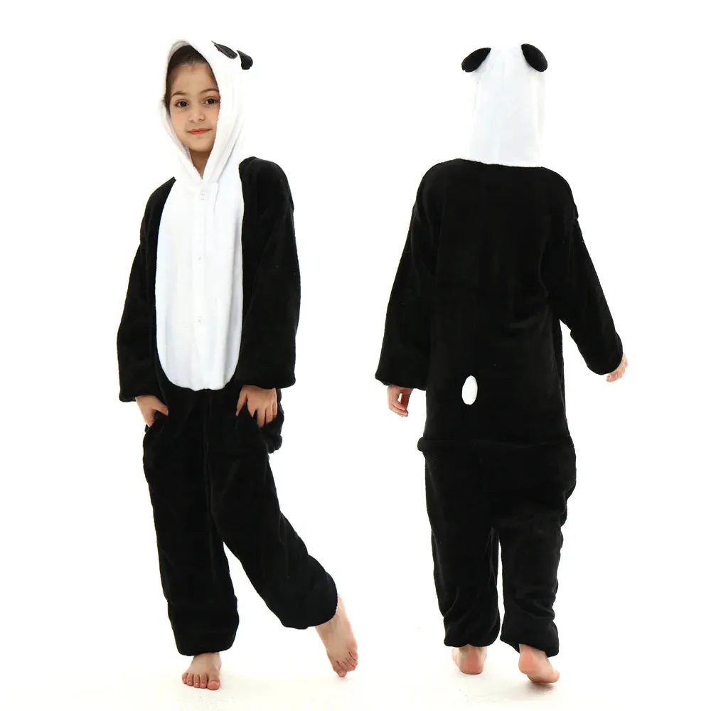 Halloween Cosplay Costume Girls Unicorn Onesies Children's Pajamas One Piece Hooded Jumpsuits Kids Onesie Rompers