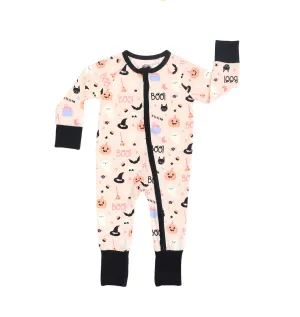 Halloween Sweet and Spooky Girls Glow in the Dark Pajamas Bamboo Sleeper: 3-6M
