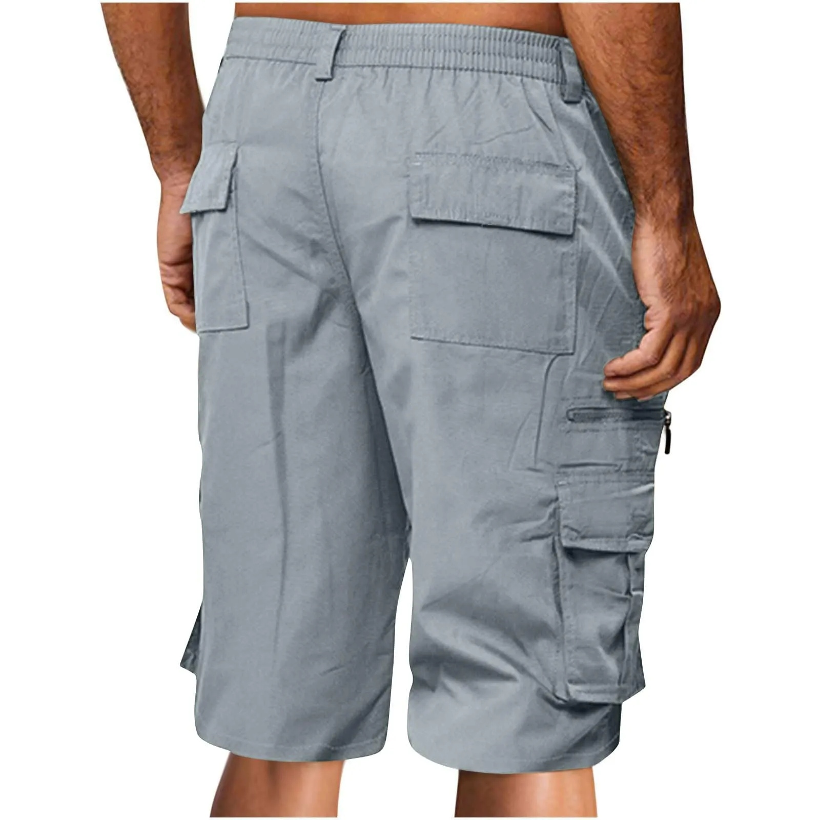 Haul Store Clearance Outlet Amazon Haul Store Men'S Shorts Cargo Pants for Men Casual Solid Short with Multi-Pocket Button Zipper Elastic Waist Pant Haul Store Clearance Outlet Amazon Haul Store