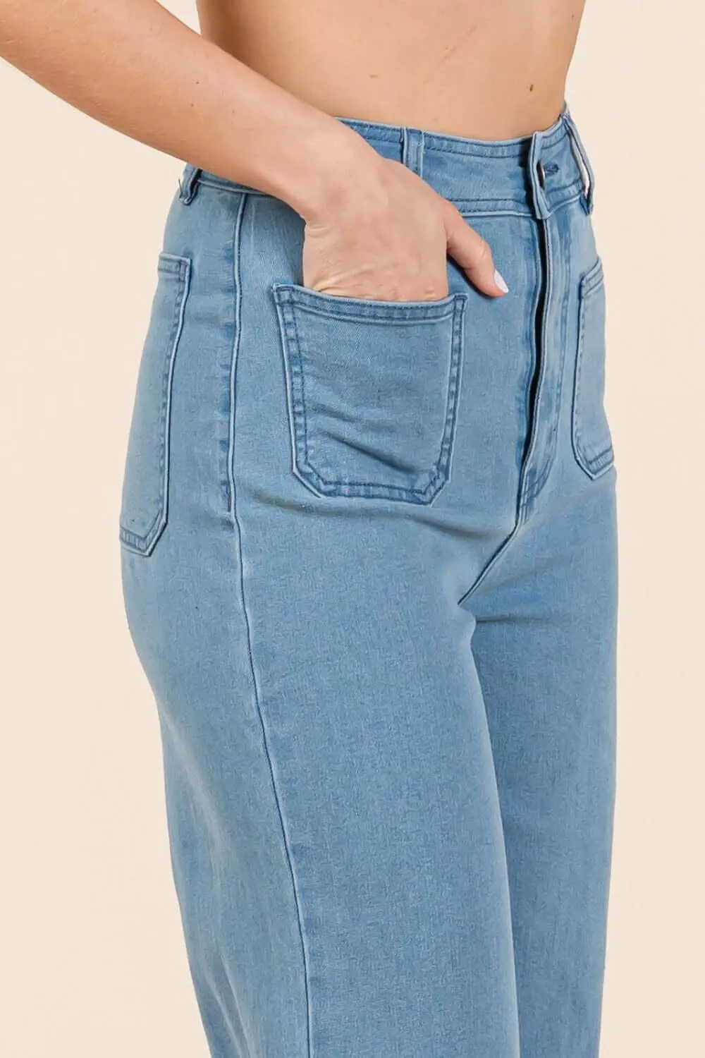 High Waist Wide Leg Jeans – Modern Flare Denim