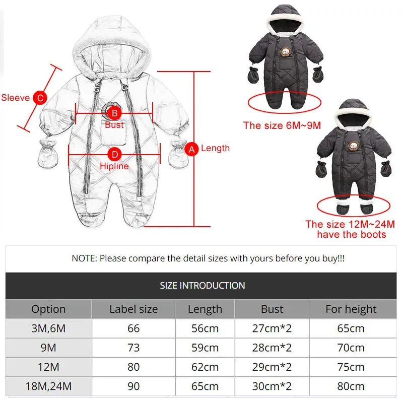 Hight Quality Newborn Baby Winter Clothes