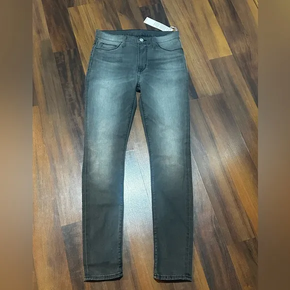Hudson Jeans Women's Size 27 Black/Gray Denim Blair Super Skinny
