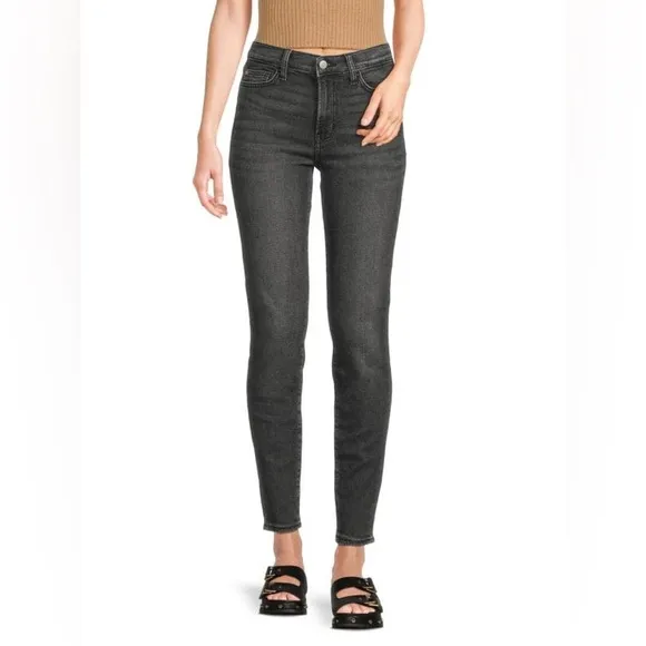 Hudson Jeans Women's Size 27 Black/Gray Denim Blair Super Skinny