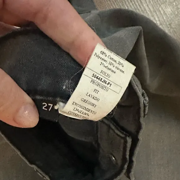 Hudson Jeans Women's Size 27 Black/Gray Denim Blair Super Skinny