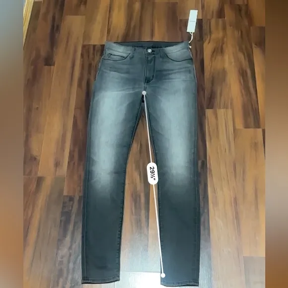 Hudson Jeans Women's Size 27 Black/Gray Denim Blair Super Skinny