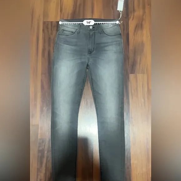 Hudson Jeans Women's Size 27 Black/Gray Denim Blair Super Skinny