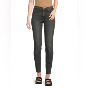 Hudson Jeans Women's Size 27 Black/Gray Denim Blair Super Skinny