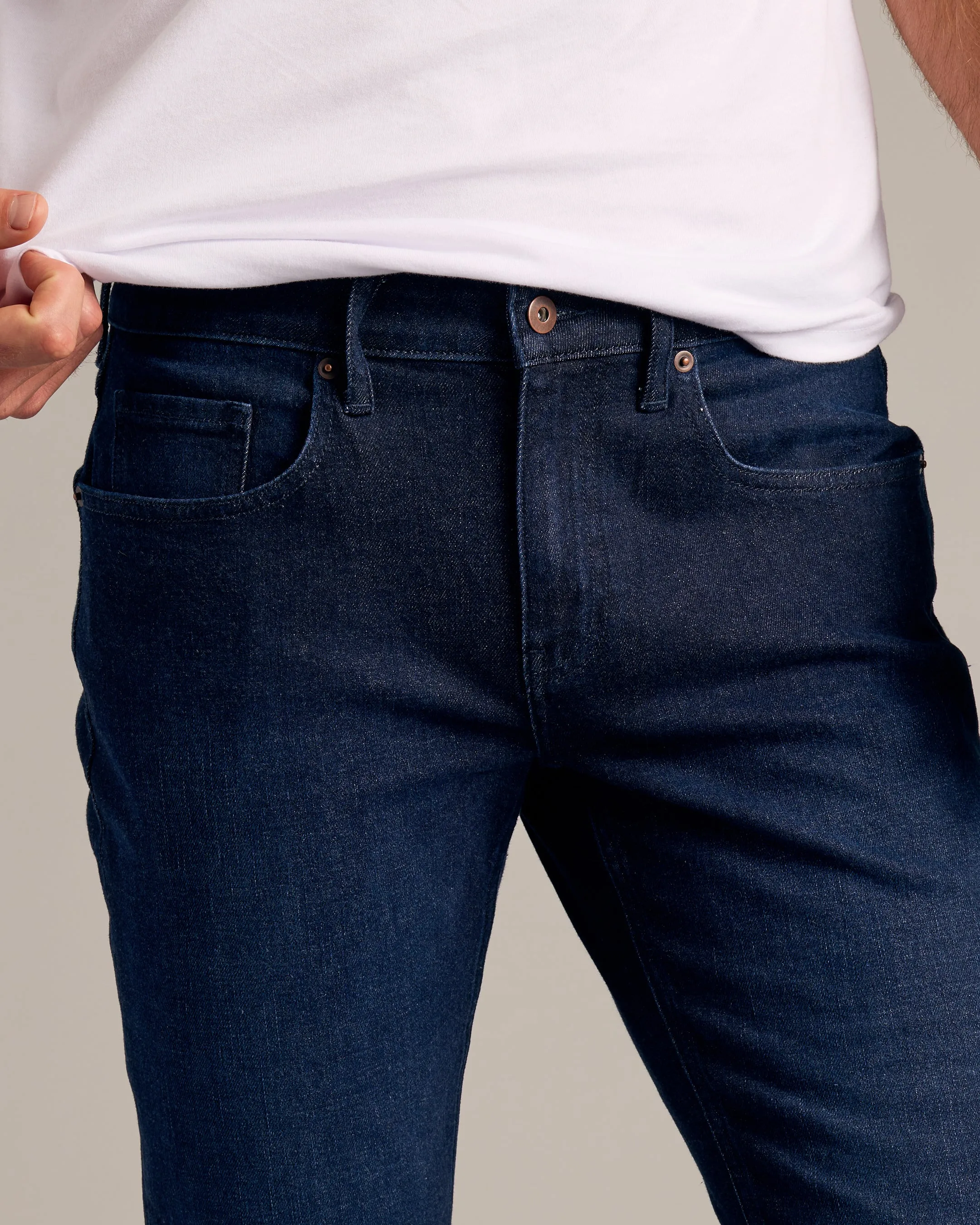 Indigo Rinse Slim Authentic Denim Jeans 2-Pack
