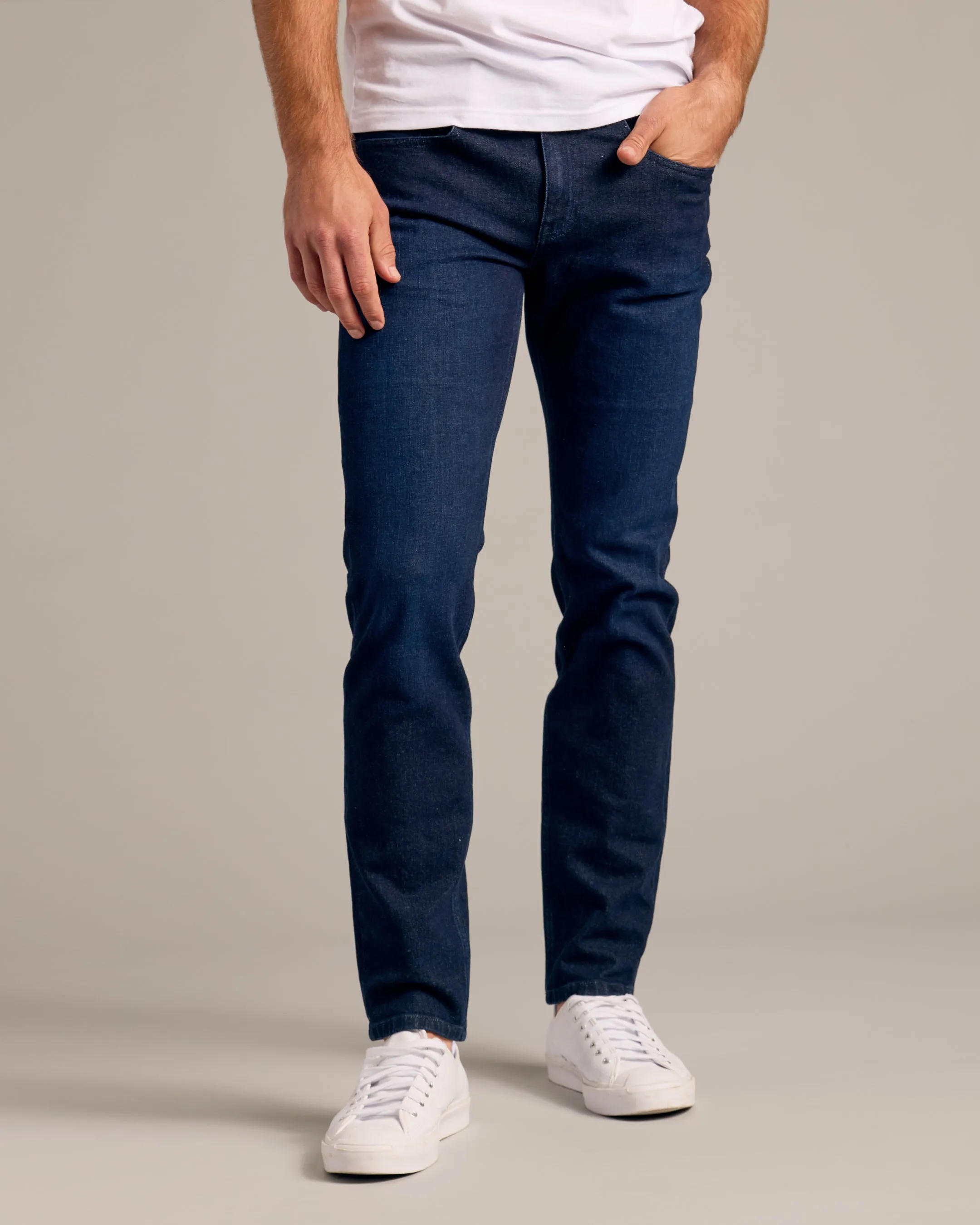 Indigo Rinse Slim Authentic Denim Jeans 2-Pack