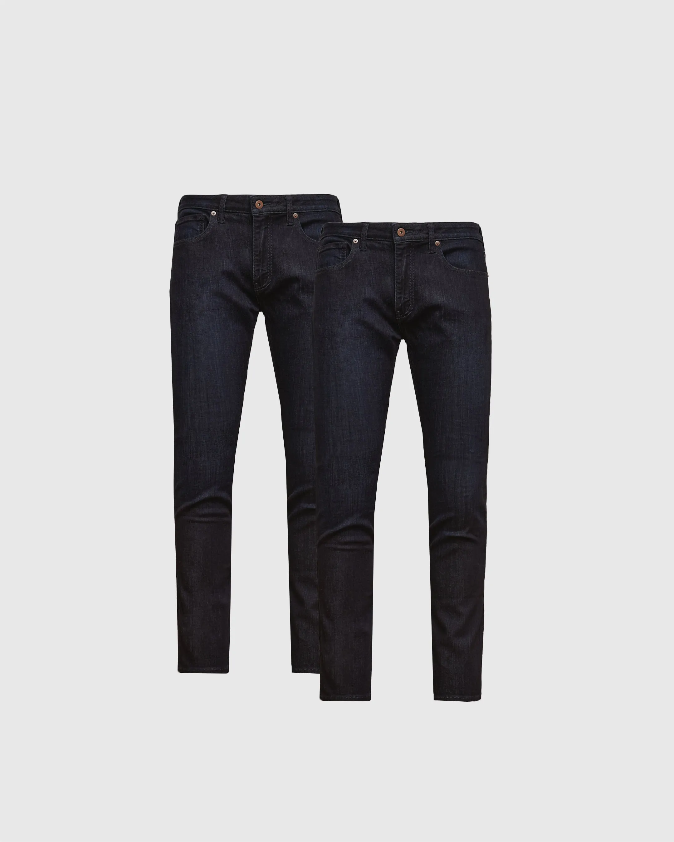 Indigo Rinse Slim Authentic Denim Jeans 2-Pack