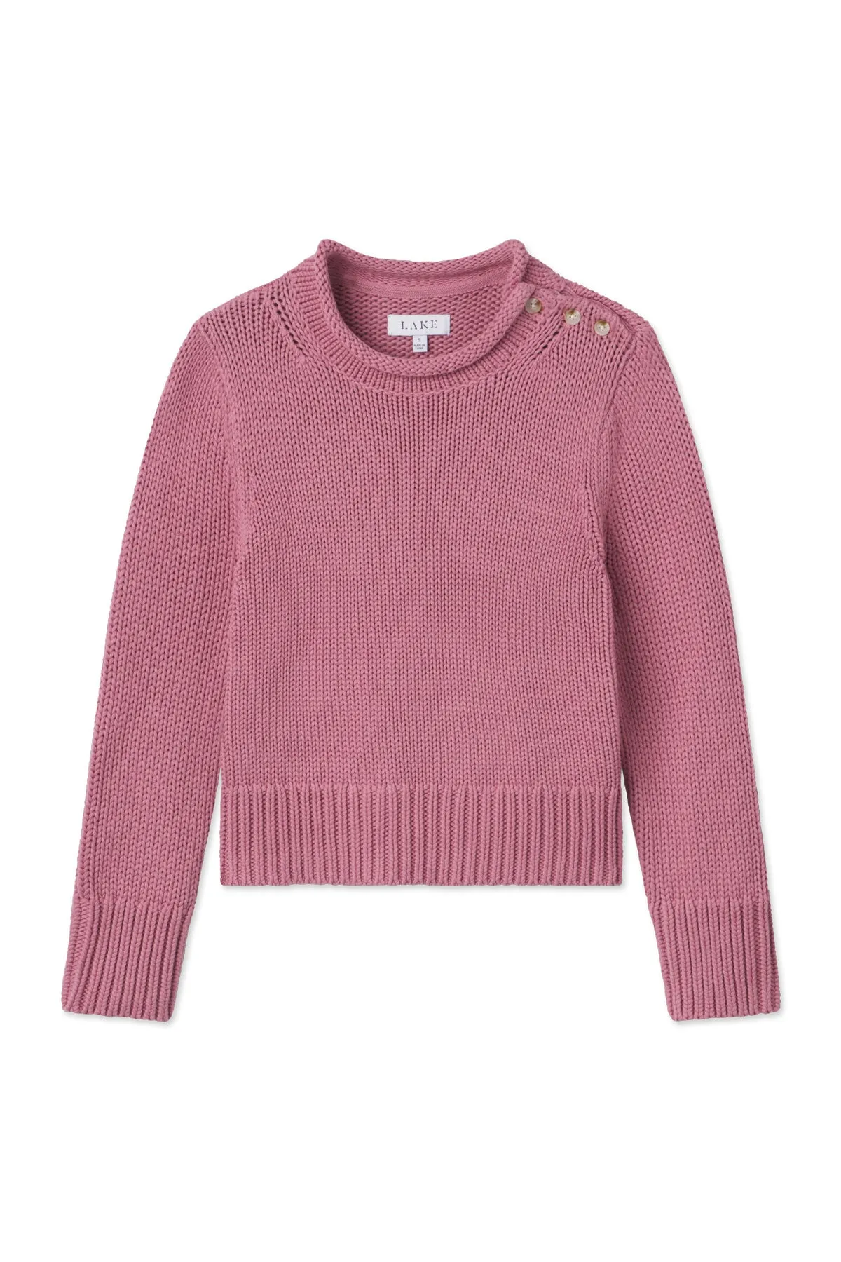Jane Cotton Sweater in Light Camellia