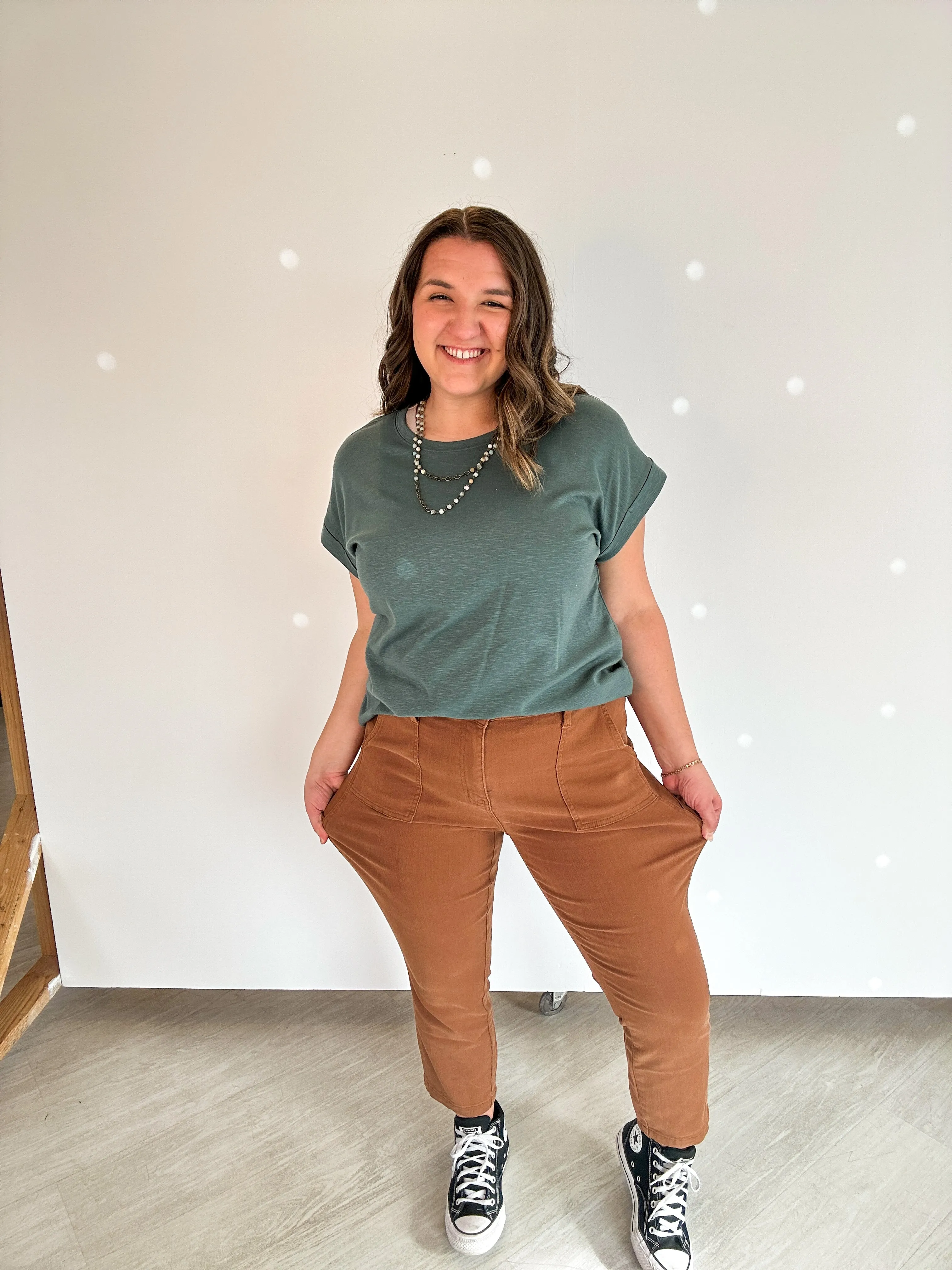 Judy Blue Brown Utility Jeans