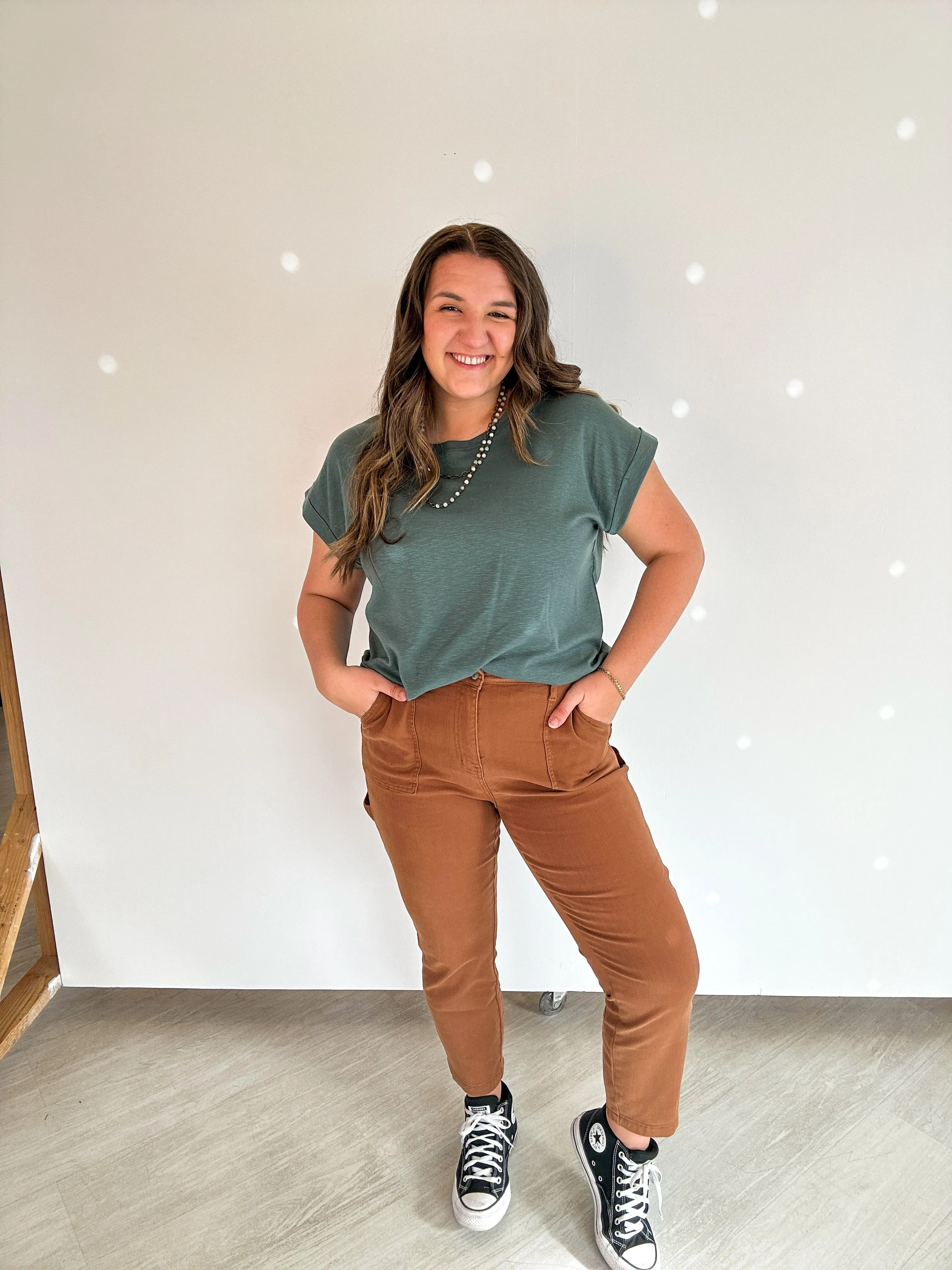 Judy Blue Brown Utility Jeans