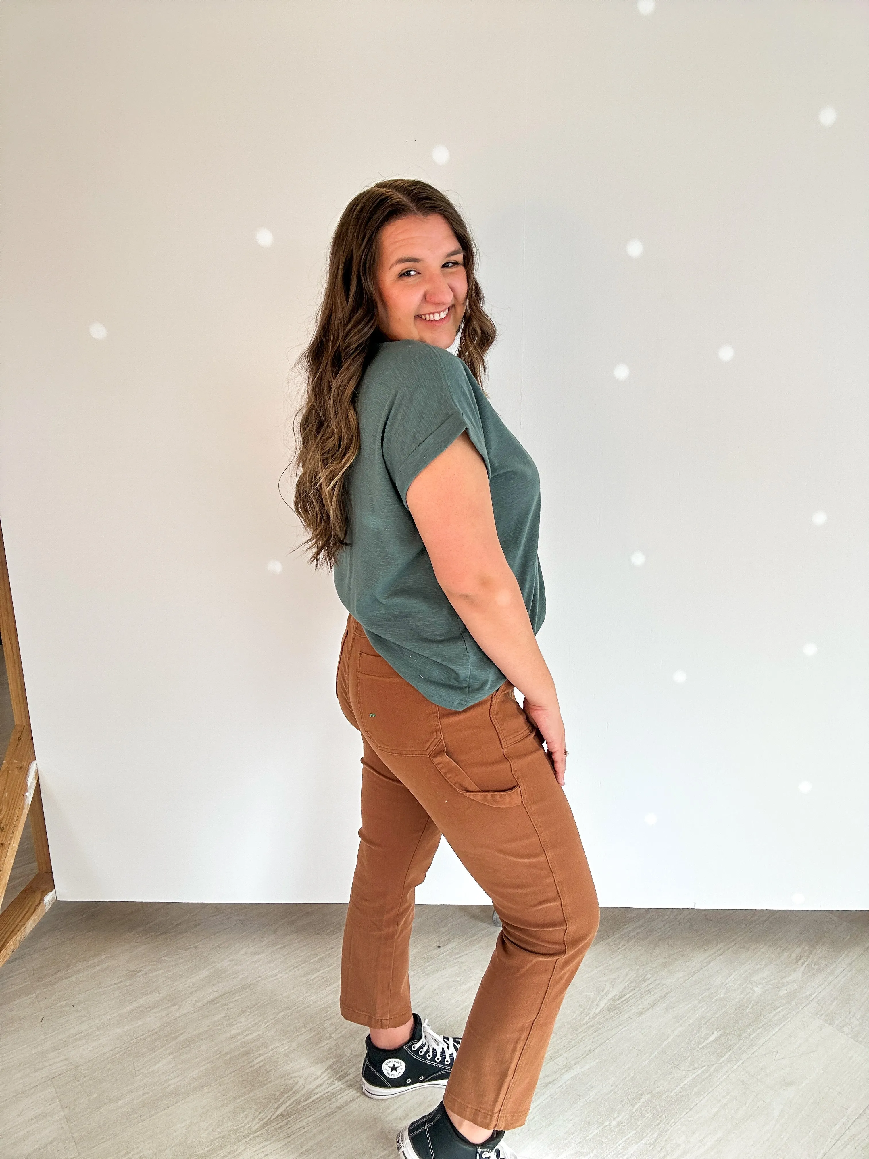 Judy Blue Brown Utility Jeans