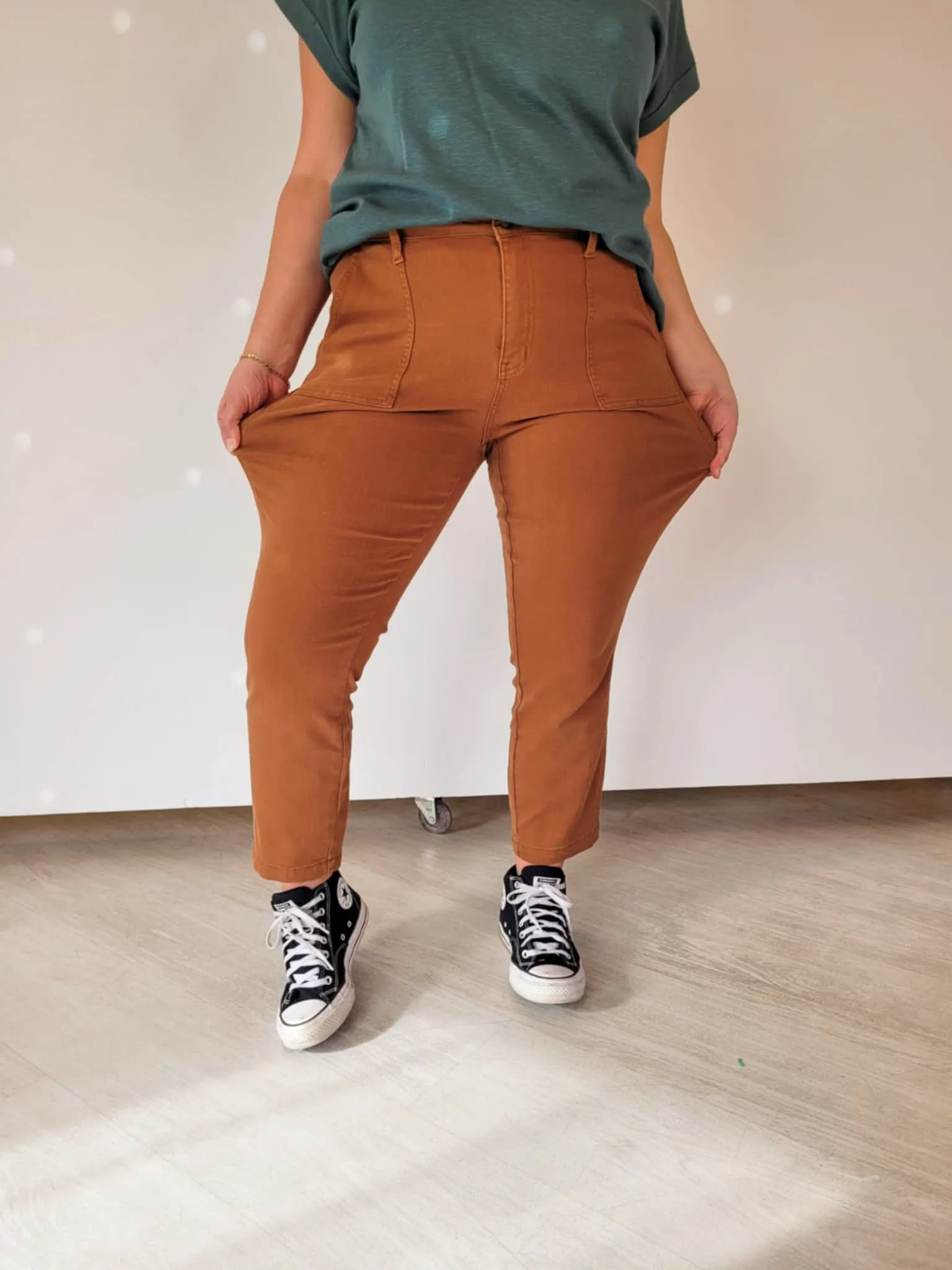 Judy Blue Brown Utility Jeans