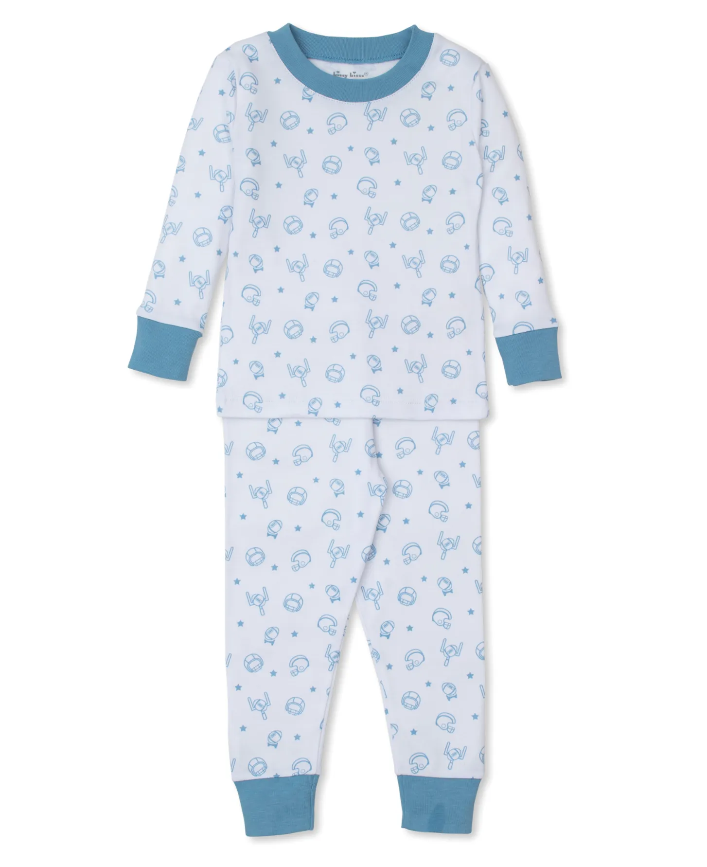 Kissy Kissy: Pajama Snug Set - Blue Football Kicks
