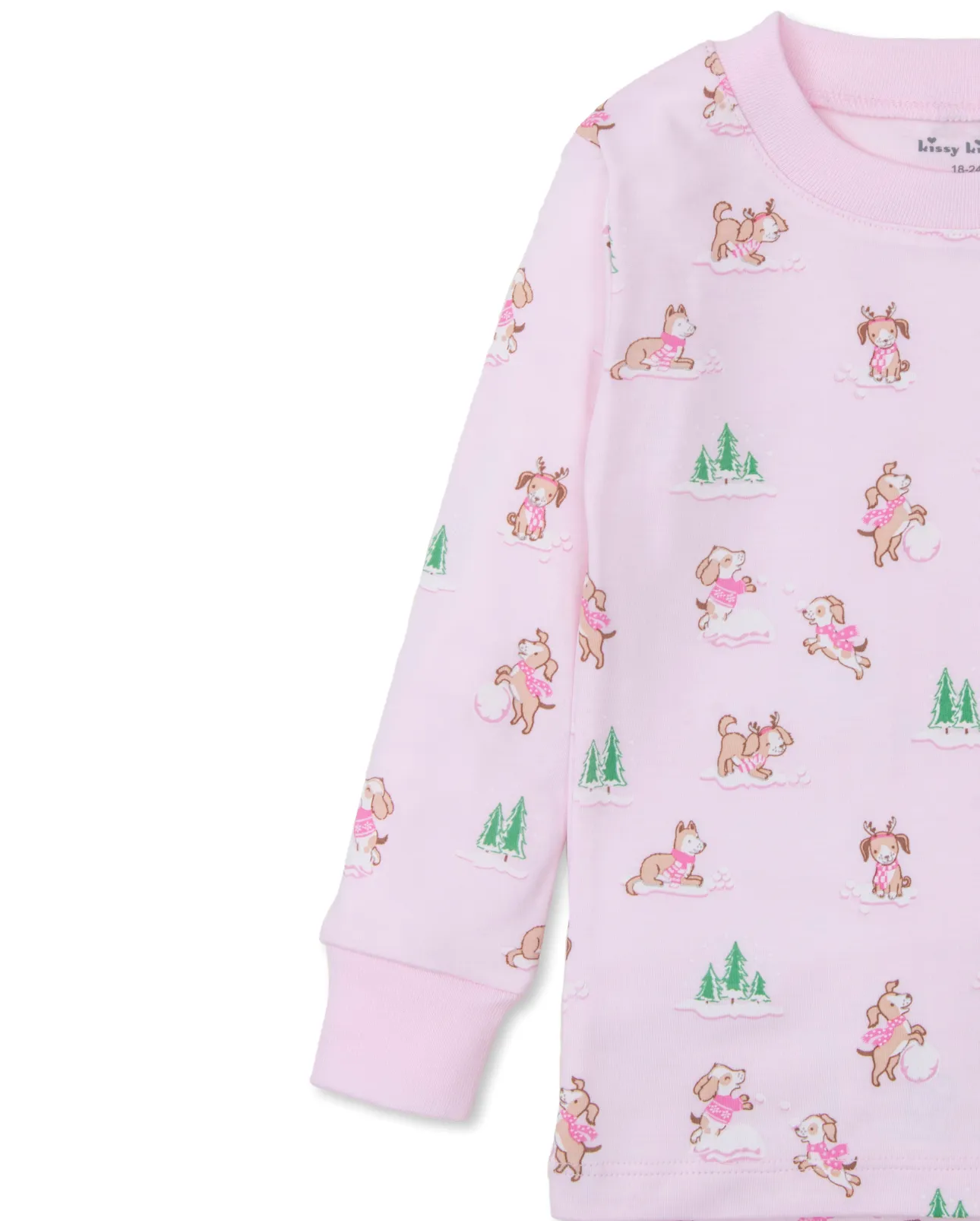 Kissy Kissy Pink Puppy Pajamas