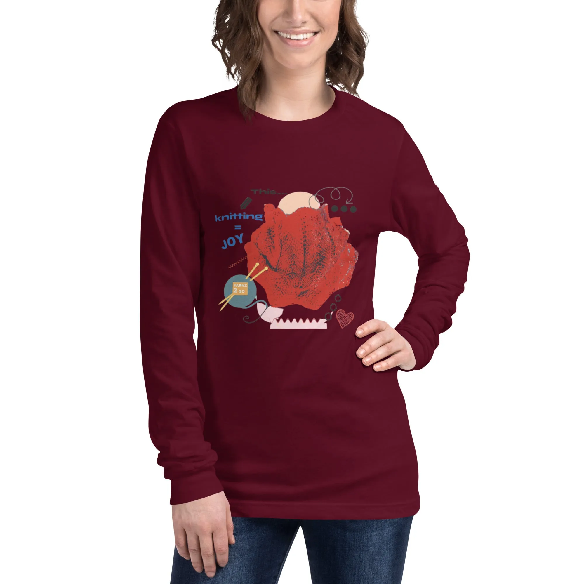 Knitting joy, a long sleeve tee