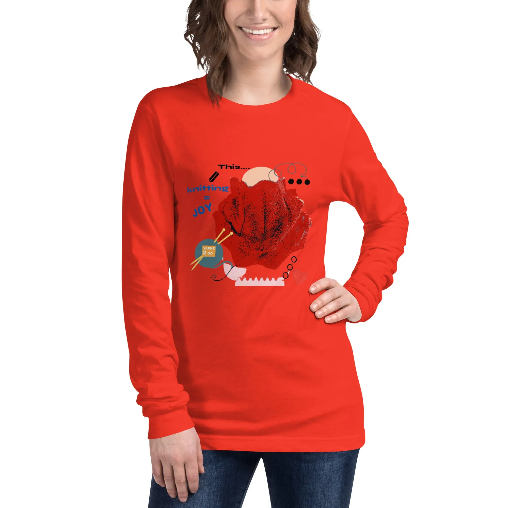Knitting joy, a long sleeve tee